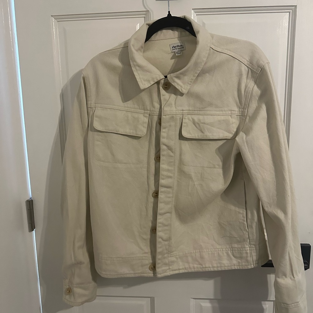 Rhythm White Denim Jacket - Super Soft!